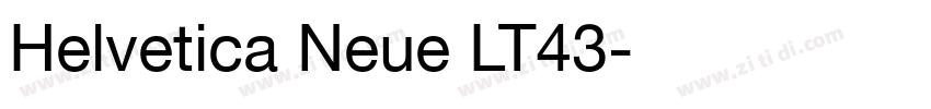 Helvetica Neue LT43字体转换